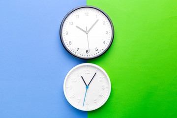 Wall Clock on color background