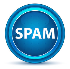 Spam Eyeball Blue Round Button