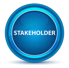 Stakeholder Eyeball Blue Round Button