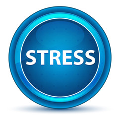 Stress Eyeball Blue Round Button