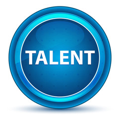 Talent Eyeball Blue Round Button