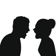 Mann und Frau streiten © frittipix