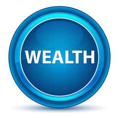 Wealth Eyeball Blue Round Button