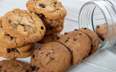 cookies on the white wooden table