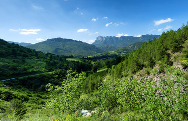 Fototapeta premium mountain landscape in the Drome in France