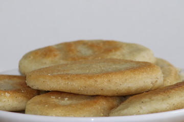Cornmeal bread loafs - Mchadi from Georgian cuisine