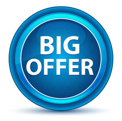 Big Offer Eyeball Blue Round Button