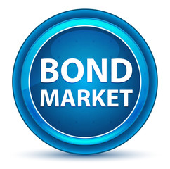 Bond Market Eyeball Blue Round Button