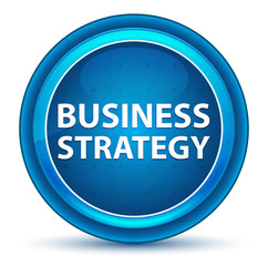 Business Strategy Eyeball Blue Round Button