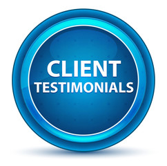 Client Testimonials Eyeball Blue Round Button