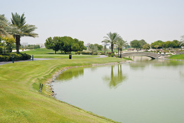Fototapeta na wymiar Golfplatz Dubai