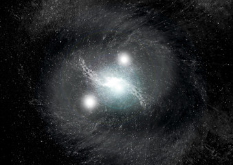 galaxy in a free space