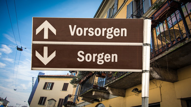 Schild 384 - Vorsorgen