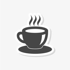 Coffee or Tea Cup sticker