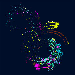 abstract vector background-Dot Graphics