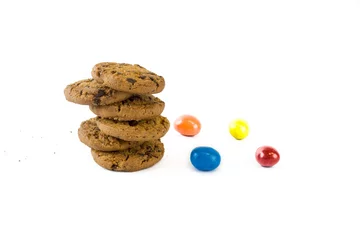 Stapel Cookies isoliert auf weißem Hintergrund © siramet