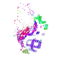 abstract vector background-Dot Graphics