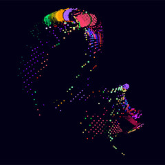 abstract vector background-Dot Graphics