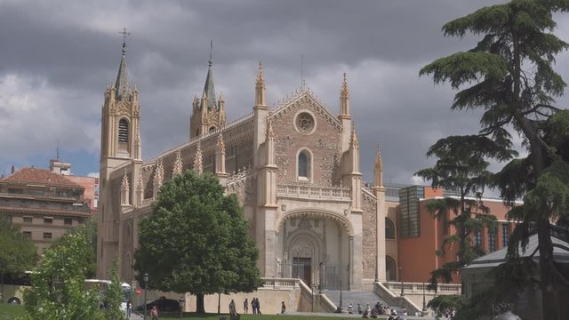 San Jeronimo Roman Catholic church in Madrid