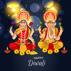 Indian Light Festival of Diwali Celebration.