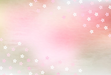 春　和紙　年賀状　背景 