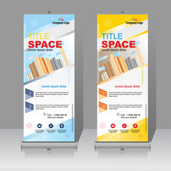 Fototapeta premium Modern roll up banner