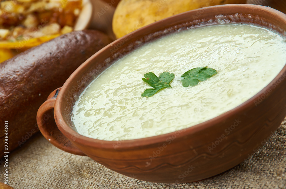 Poster scottish leek and potato soup