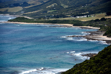 Fototapeta premium Cliffs and water at Cape Patton, The Great Ocean Road