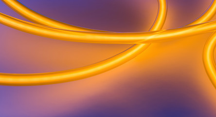 Round shape neon tube lighting signs
