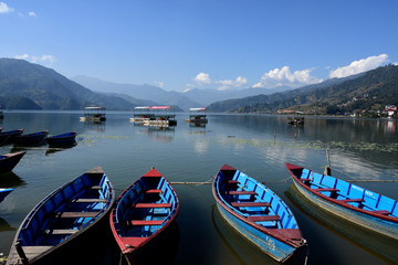 lake Pewa, Pokhara, Nepal