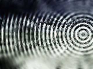 Ripple, vibrate abstract in monotone. Blurred upper and lower edges. - obrazy, fototapety, plakaty