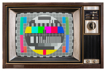 Old TV with glitch screen.  Include TV Screen Texture