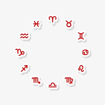 Zodiac sign sticker