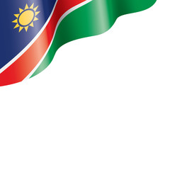 Namibia flag, vector illustration on a white background