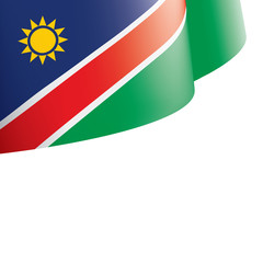 Namibia flag, vector illustration on a white background