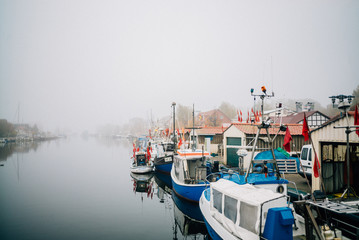 Herbst-Nebel in Greifswald und Wieck am Ryck