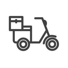 Motorbike vector icon