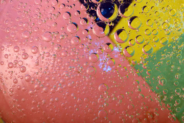 texture of bubbles on colorful background