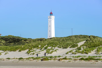 Leuchtturm in Blavand, Dänemark