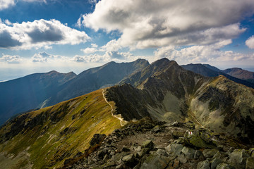 A beautiful view of the Western Tatras from Placlivy Rohac.