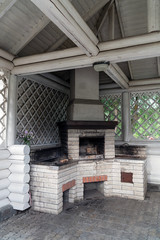 Brick oven in a summer kitchen