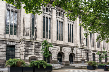 Former central post office of Rotterdam is one of the few buildings that survived bombing during 2nd World War. It is in Neo-Historicism style with details from the Art Deco and Egyptian influences.