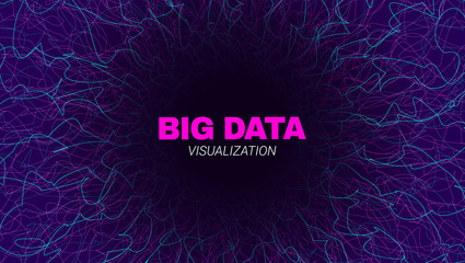 Futuristic Portal Design with Big Data Stream.