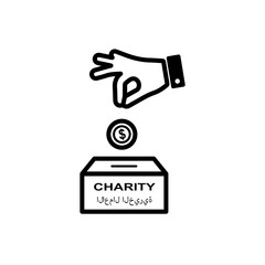 Charity vector icon