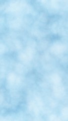 Background of abstract white color smoke isolated on blue color background. The wall of white fog. 3D illustration