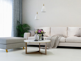 Simple and clean living room design