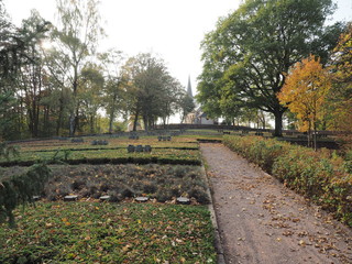 Fototapeta na wymiar Ehrenfriedhof in Kastel-Staadt, neben der Klause und dem Aussichtspunkt Elisensitz 