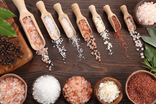 Various types of salt.
