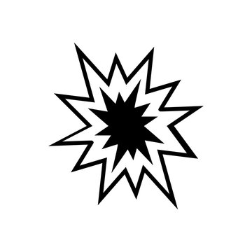 Explosion Icon , logo on a white background