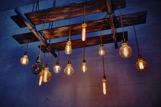 beautiful lighting decor bulb Industrial vintage style.